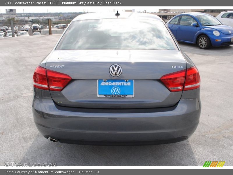 Platinum Gray Metallic / Titan Black 2013 Volkswagen Passat TDI SE