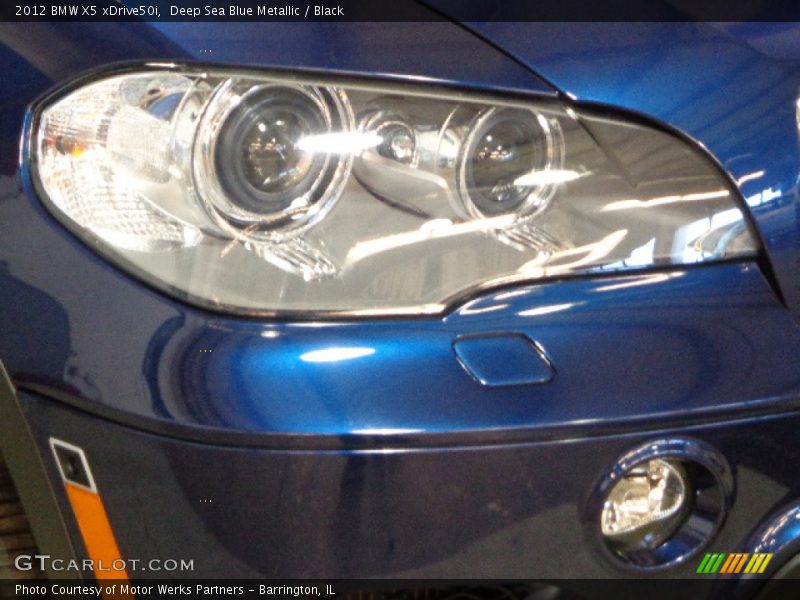 Deep Sea Blue Metallic / Black 2012 BMW X5 xDrive50i