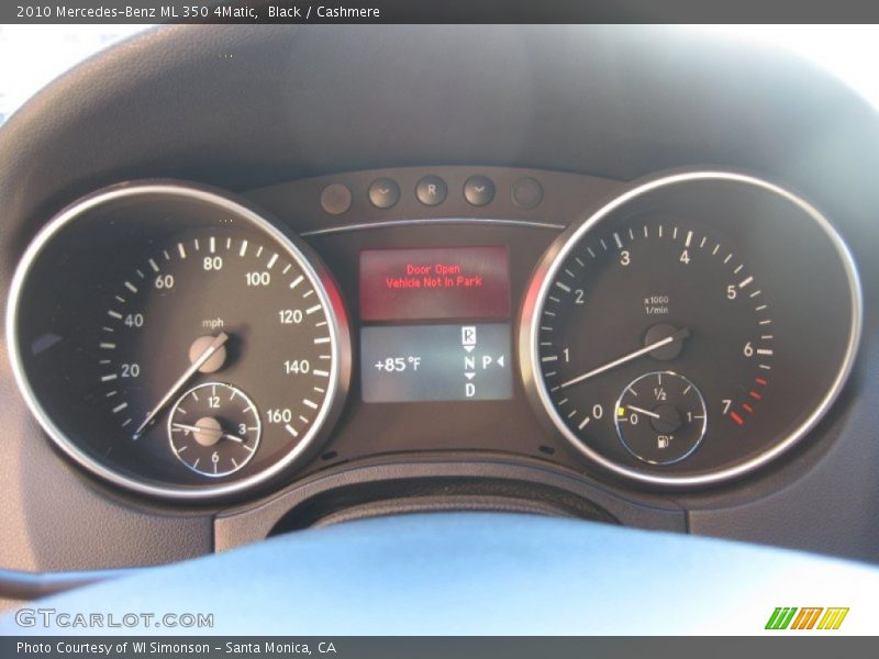 Black / Cashmere 2010 Mercedes-Benz ML 350 4Matic