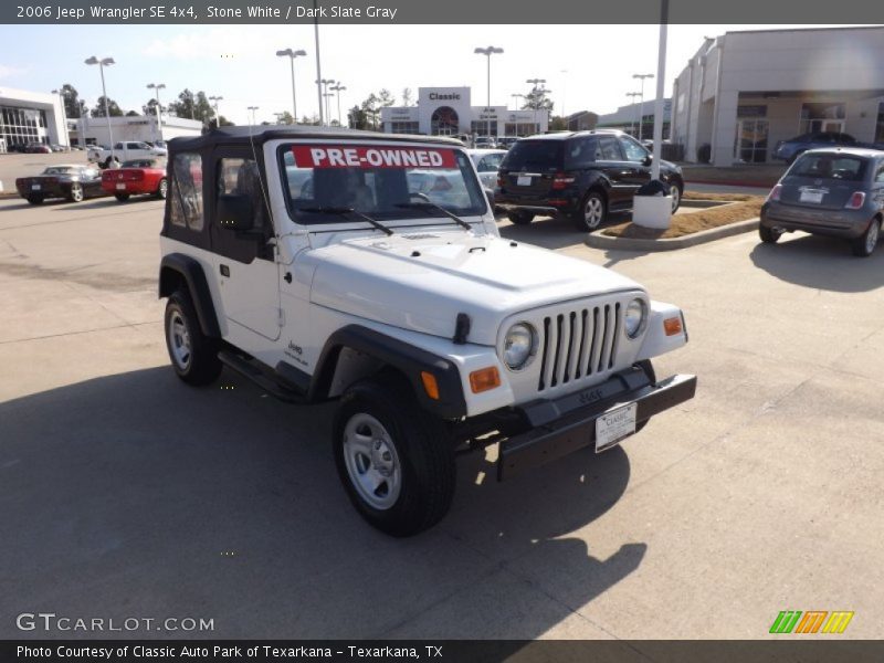 Stone White / Dark Slate Gray 2006 Jeep Wrangler SE 4x4