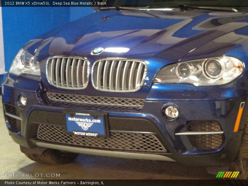 Deep Sea Blue Metallic / Black 2012 BMW X5 xDrive50i