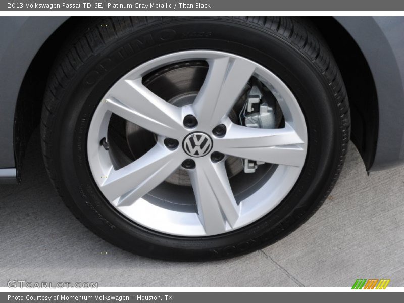 Platinum Gray Metallic / Titan Black 2013 Volkswagen Passat TDI SE