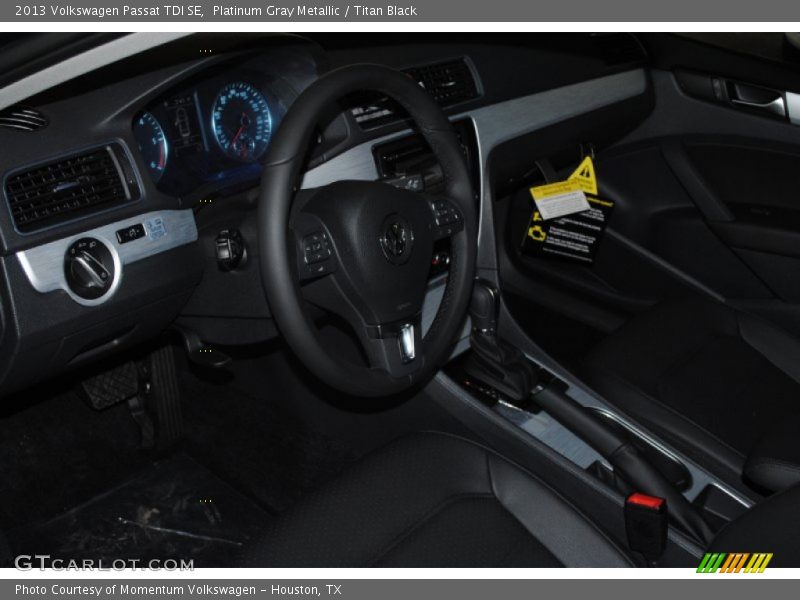 Platinum Gray Metallic / Titan Black 2013 Volkswagen Passat TDI SE