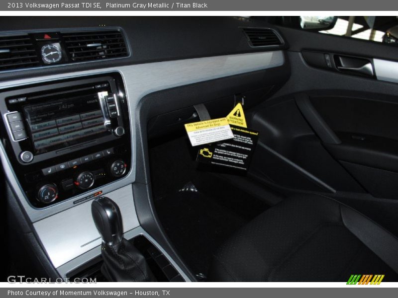 Platinum Gray Metallic / Titan Black 2013 Volkswagen Passat TDI SE