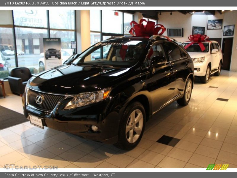 Obsidian Black / Light Gray/Espresso Birds-Eye Maple 2010 Lexus RX 350 AWD