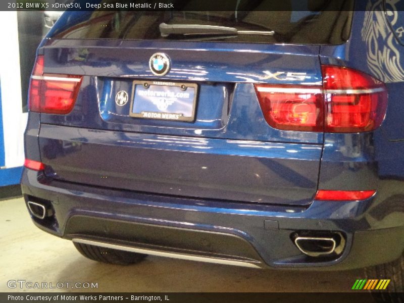 Deep Sea Blue Metallic / Black 2012 BMW X5 xDrive50i