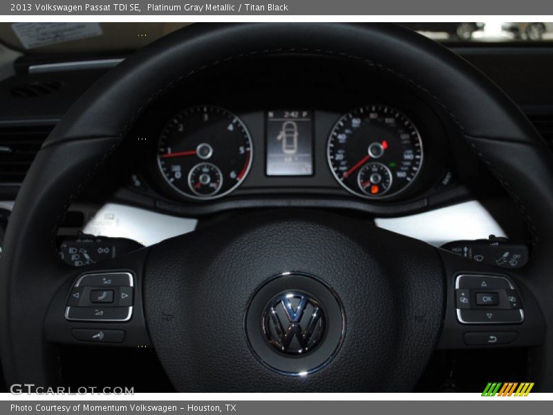 Platinum Gray Metallic / Titan Black 2013 Volkswagen Passat TDI SE