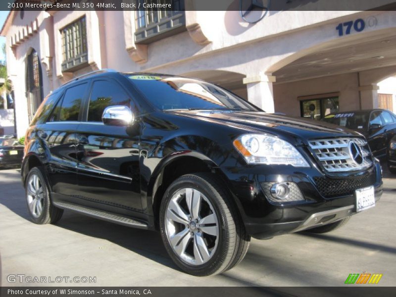 Black / Cashmere 2010 Mercedes-Benz ML 350 4Matic
