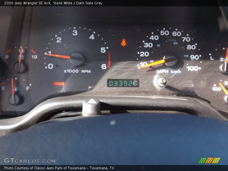 Stone White / Dark Slate Gray 2006 Jeep Wrangler SE 4x4