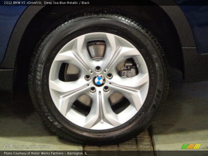 Deep Sea Blue Metallic / Black 2012 BMW X5 xDrive50i