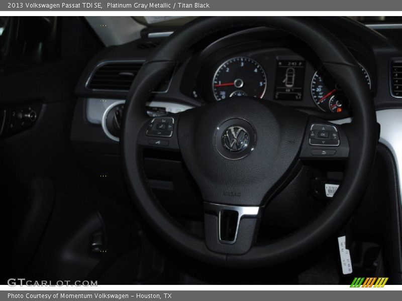 Platinum Gray Metallic / Titan Black 2013 Volkswagen Passat TDI SE