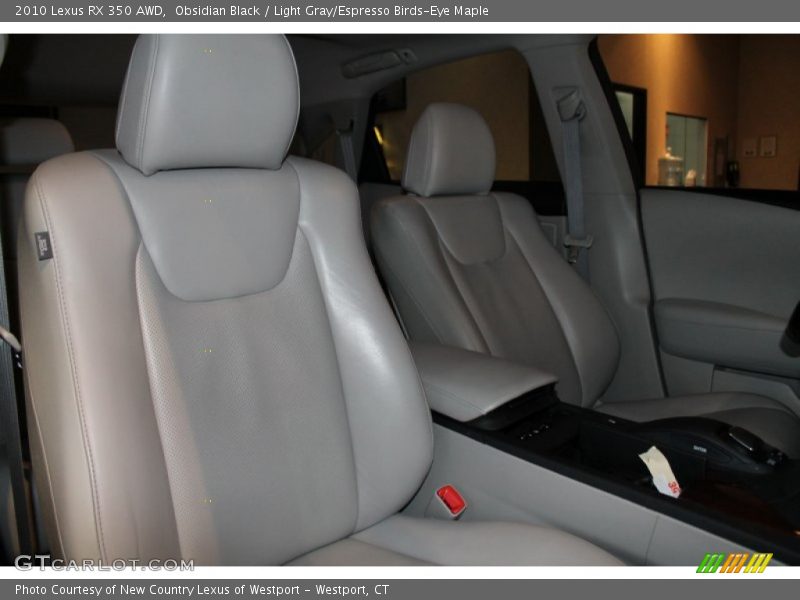 Obsidian Black / Light Gray/Espresso Birds-Eye Maple 2010 Lexus RX 350 AWD