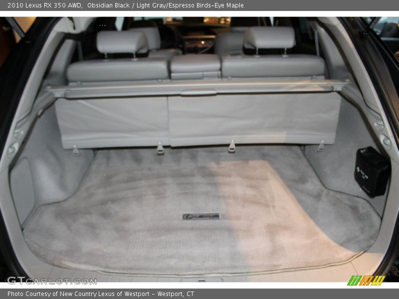 Obsidian Black / Light Gray/Espresso Birds-Eye Maple 2010 Lexus RX 350 AWD