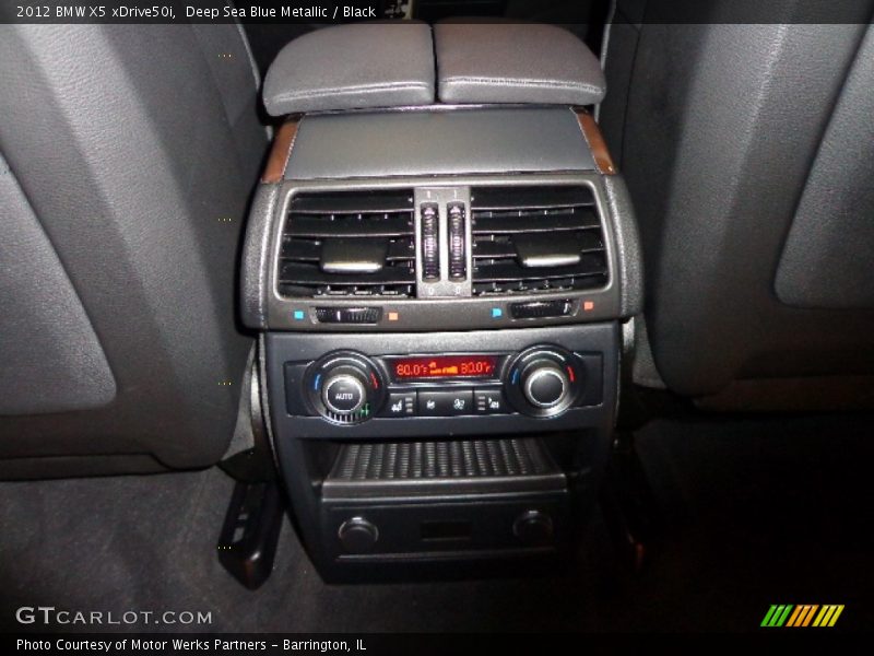Deep Sea Blue Metallic / Black 2012 BMW X5 xDrive50i