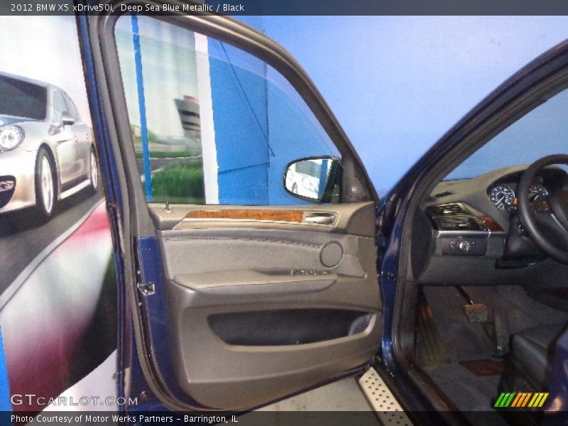 Deep Sea Blue Metallic / Black 2012 BMW X5 xDrive50i