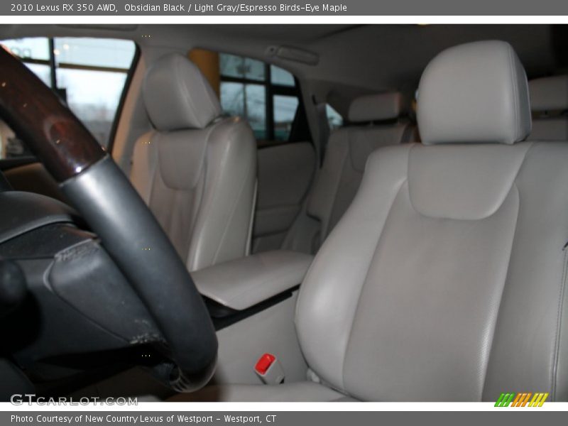 Obsidian Black / Light Gray/Espresso Birds-Eye Maple 2010 Lexus RX 350 AWD
