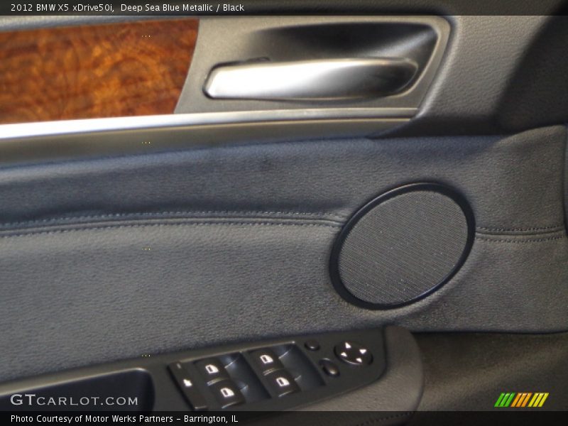 Deep Sea Blue Metallic / Black 2012 BMW X5 xDrive50i