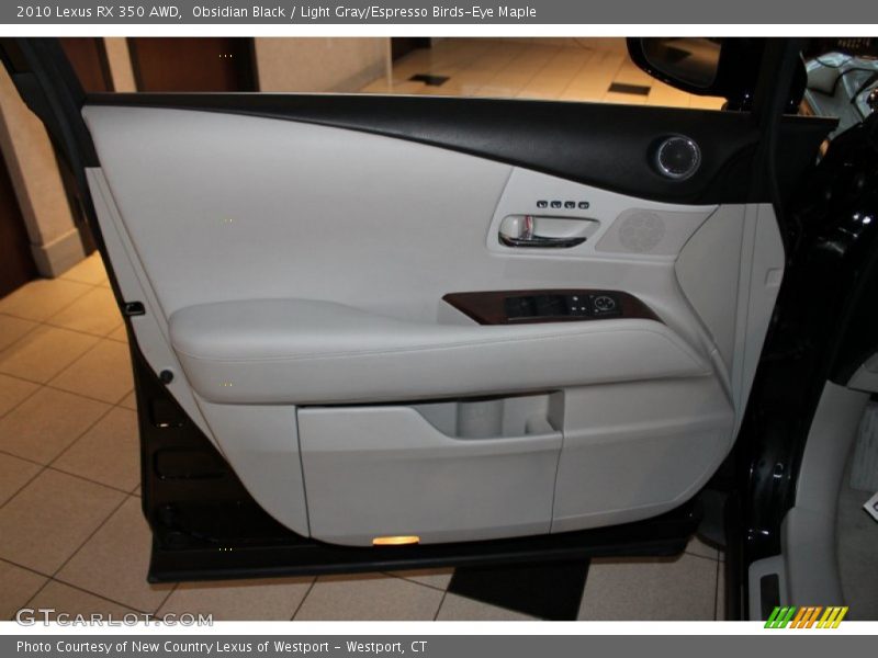 Obsidian Black / Light Gray/Espresso Birds-Eye Maple 2010 Lexus RX 350 AWD