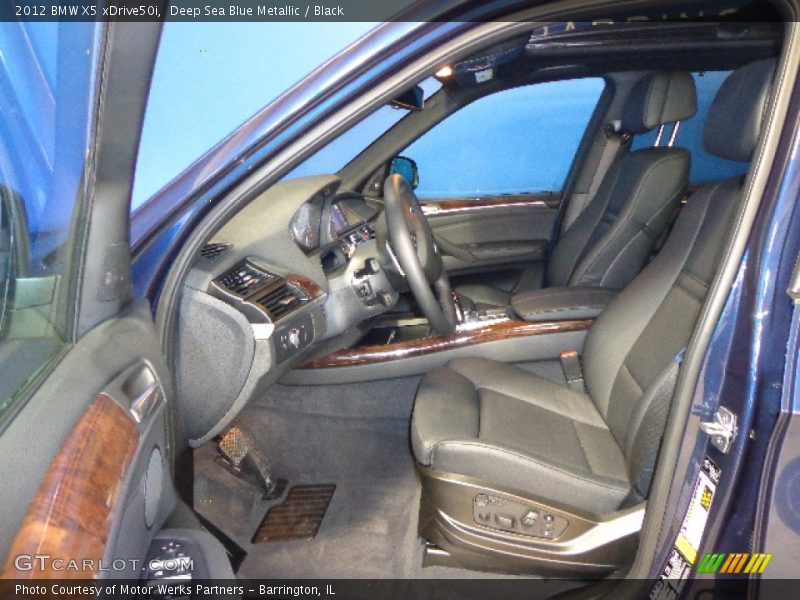 Deep Sea Blue Metallic / Black 2012 BMW X5 xDrive50i