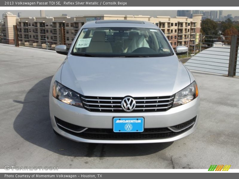Reflex Silver Metallic / Cornsilk Beige 2013 Volkswagen Passat TDI SE