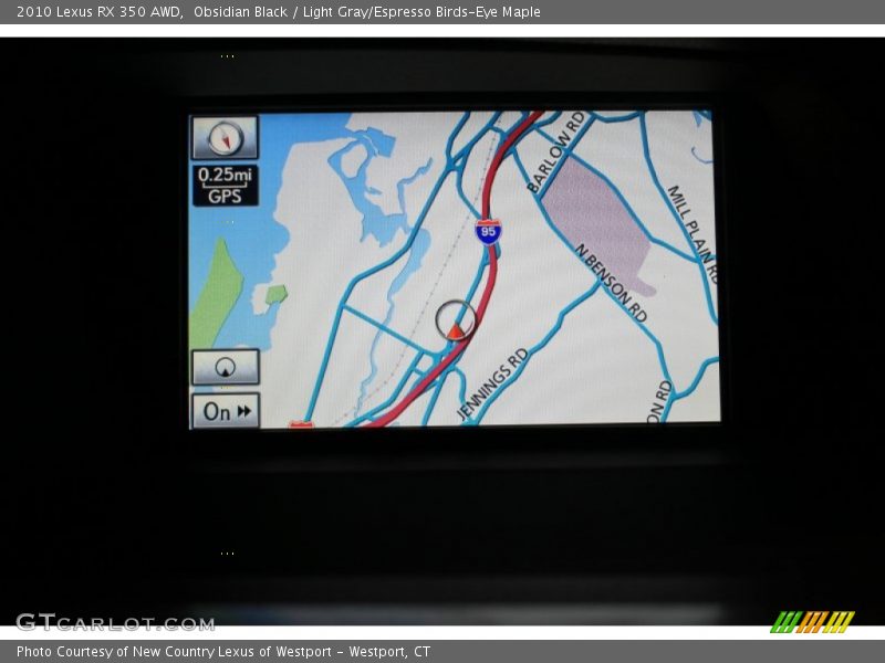 Obsidian Black / Light Gray/Espresso Birds-Eye Maple 2010 Lexus RX 350 AWD