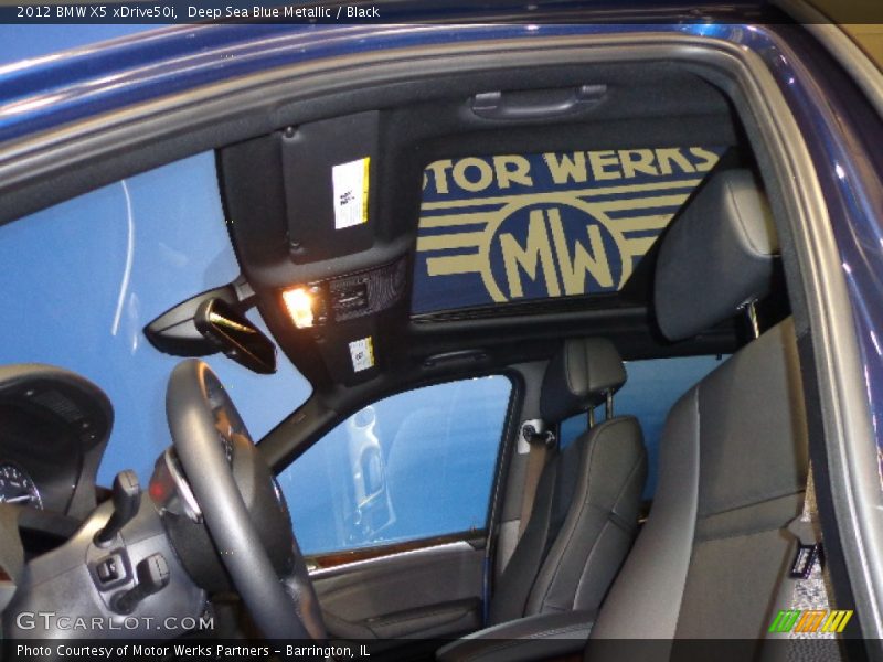 Deep Sea Blue Metallic / Black 2012 BMW X5 xDrive50i