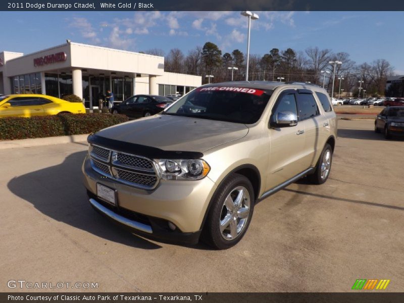 White Gold / Black 2011 Dodge Durango Citadel