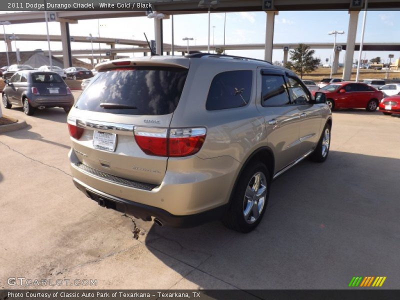 White Gold / Black 2011 Dodge Durango Citadel