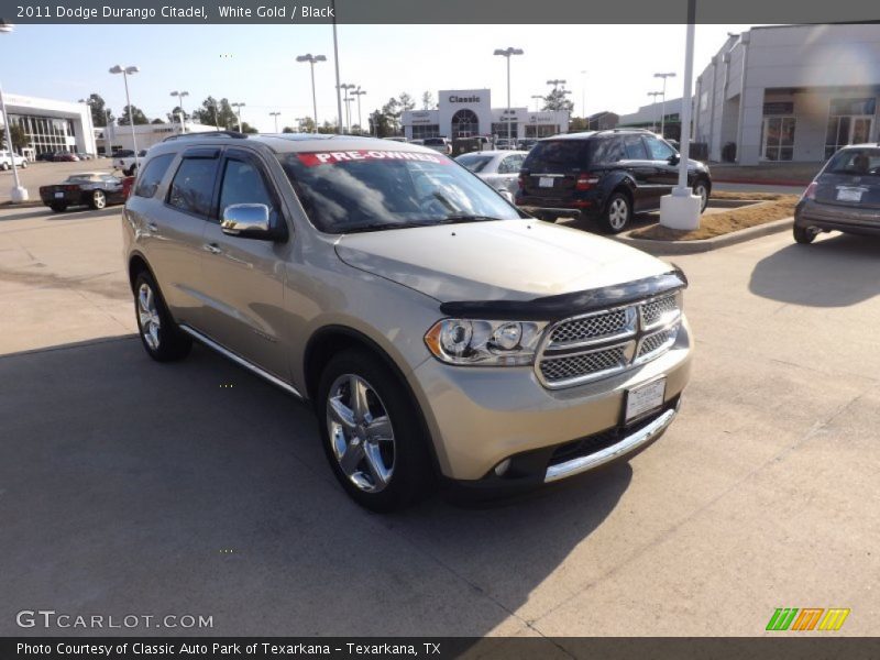 White Gold / Black 2011 Dodge Durango Citadel