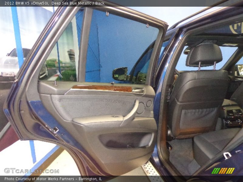 Deep Sea Blue Metallic / Black 2012 BMW X5 xDrive50i