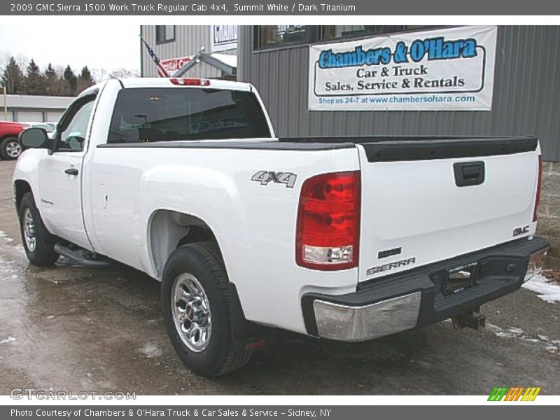 Summit White / Dark Titanium 2009 GMC Sierra 1500 Work Truck Regular Cab 4x4