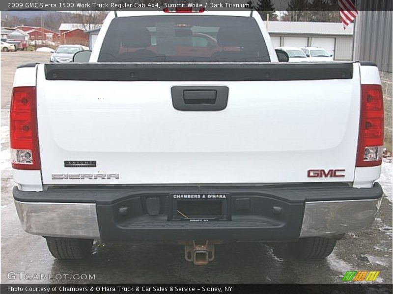 Summit White / Dark Titanium 2009 GMC Sierra 1500 Work Truck Regular Cab 4x4