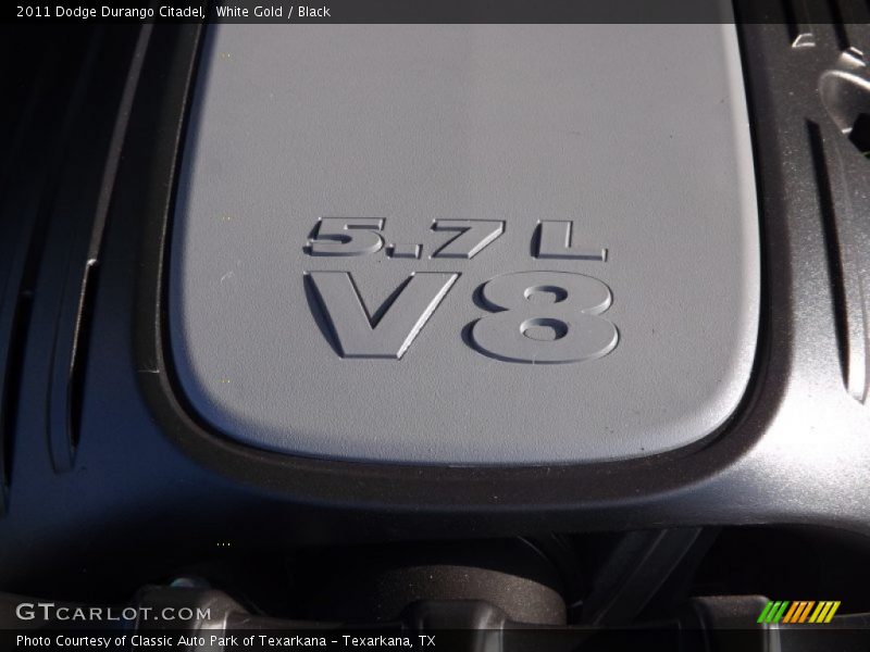 White Gold / Black 2011 Dodge Durango Citadel