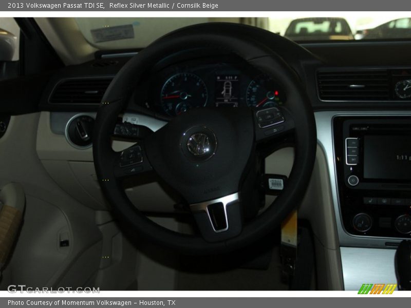 Reflex Silver Metallic / Cornsilk Beige 2013 Volkswagen Passat TDI SE