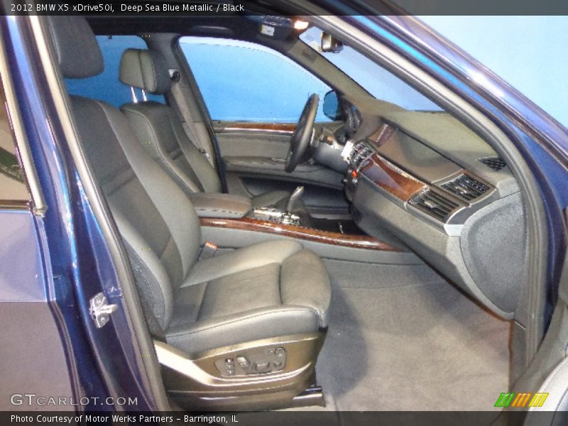 Deep Sea Blue Metallic / Black 2012 BMW X5 xDrive50i