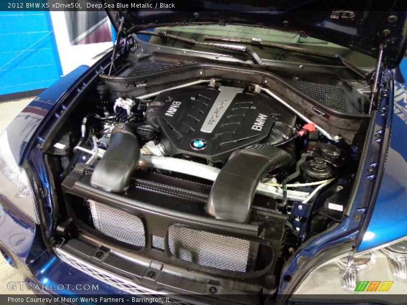 Deep Sea Blue Metallic / Black 2012 BMW X5 xDrive50i
