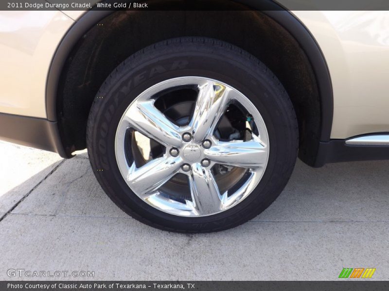 White Gold / Black 2011 Dodge Durango Citadel