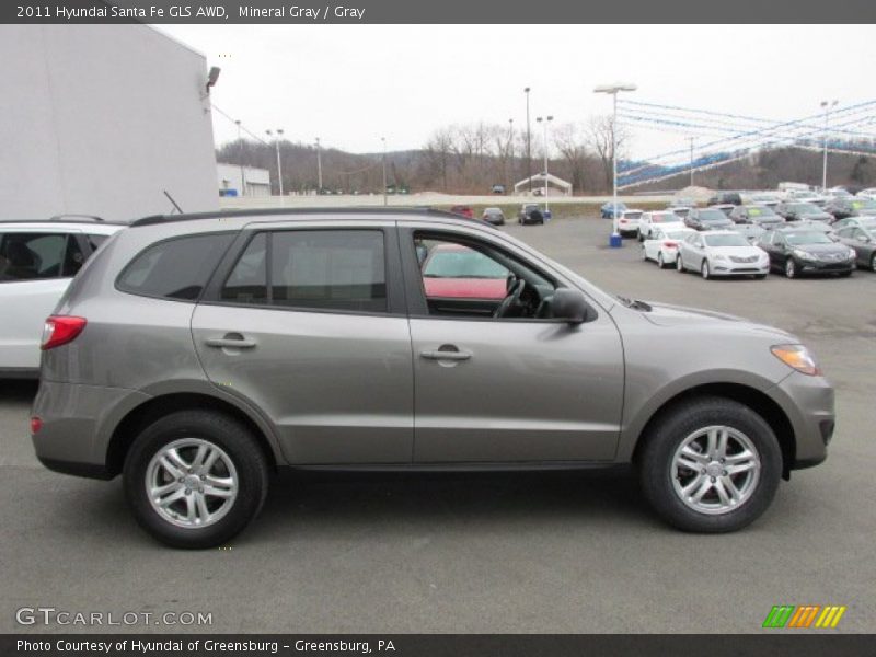 Mineral Gray / Gray 2011 Hyundai Santa Fe GLS AWD