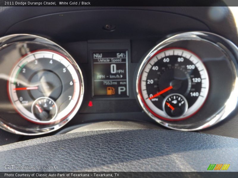 White Gold / Black 2011 Dodge Durango Citadel