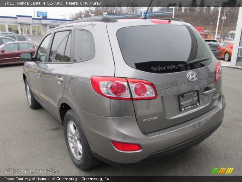 Mineral Gray / Gray 2011 Hyundai Santa Fe GLS AWD