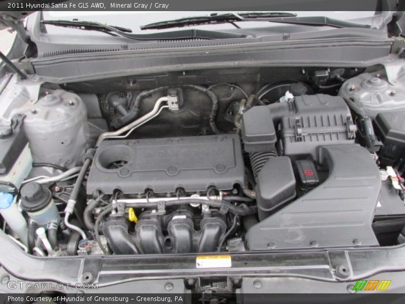 Mineral Gray / Gray 2011 Hyundai Santa Fe GLS AWD