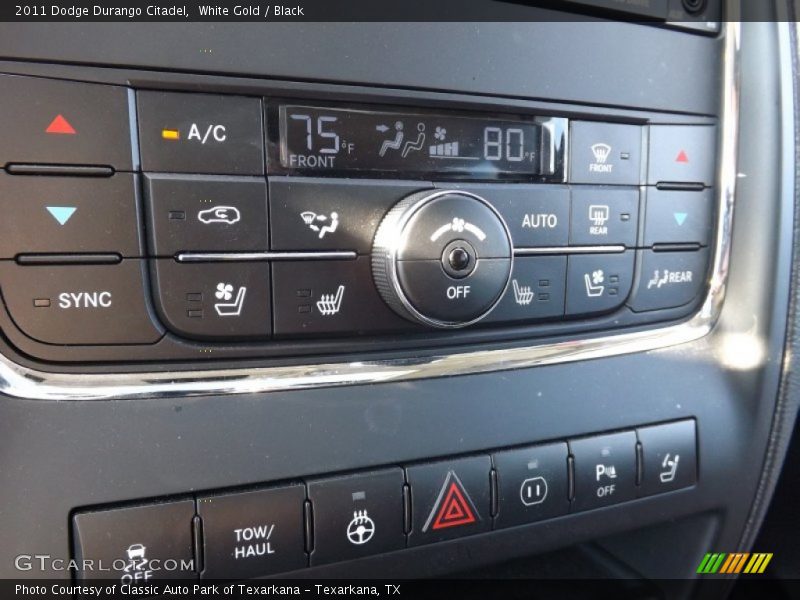 White Gold / Black 2011 Dodge Durango Citadel