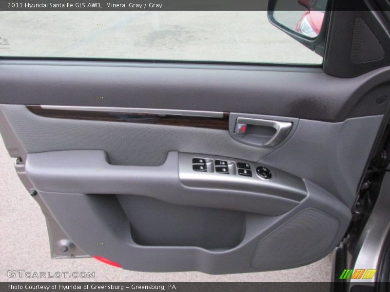 Mineral Gray / Gray 2011 Hyundai Santa Fe GLS AWD