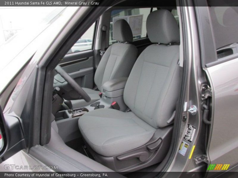 Mineral Gray / Gray 2011 Hyundai Santa Fe GLS AWD