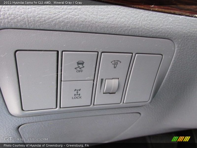 Mineral Gray / Gray 2011 Hyundai Santa Fe GLS AWD