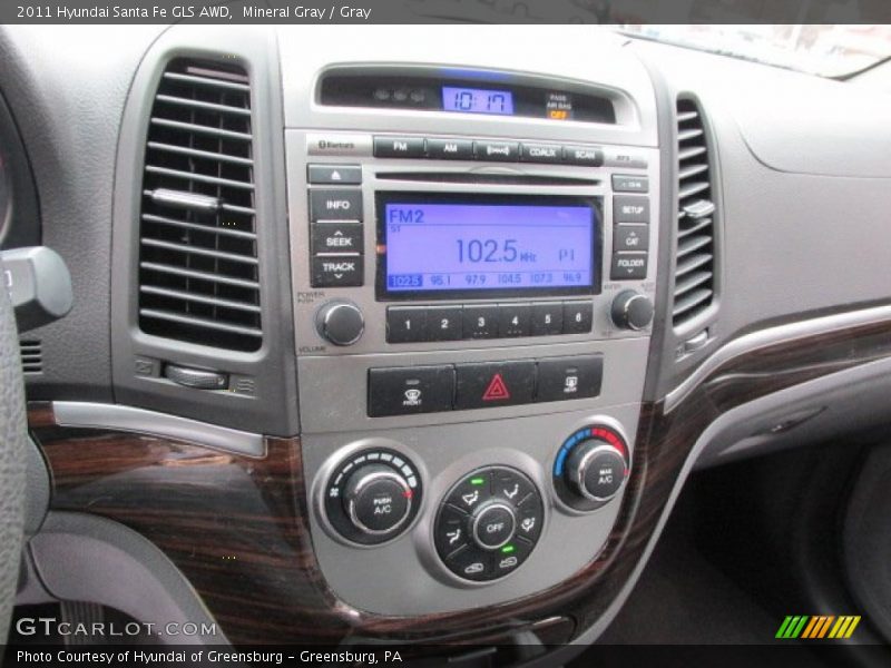 Mineral Gray / Gray 2011 Hyundai Santa Fe GLS AWD