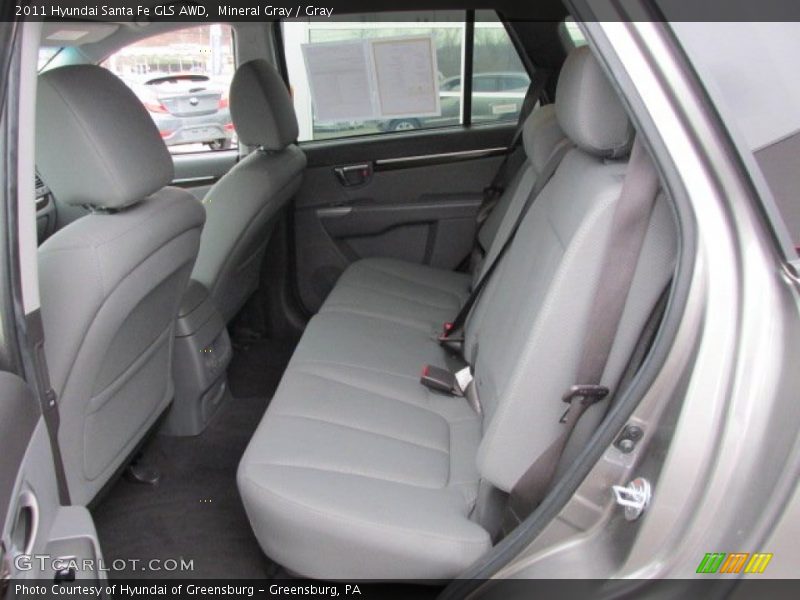 Mineral Gray / Gray 2011 Hyundai Santa Fe GLS AWD
