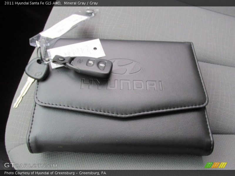Mineral Gray / Gray 2011 Hyundai Santa Fe GLS AWD
