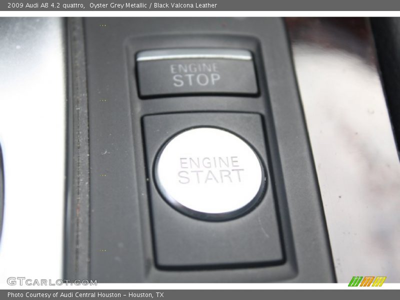 Oyster Grey Metallic / Black Valcona Leather 2009 Audi A8 4.2 quattro