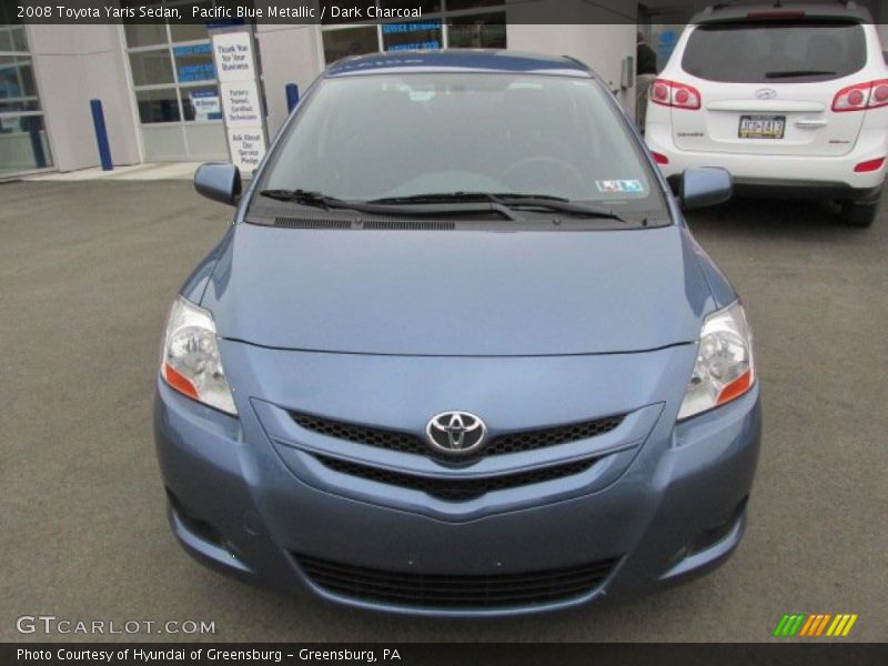 Pacific Blue Metallic / Dark Charcoal 2008 Toyota Yaris Sedan